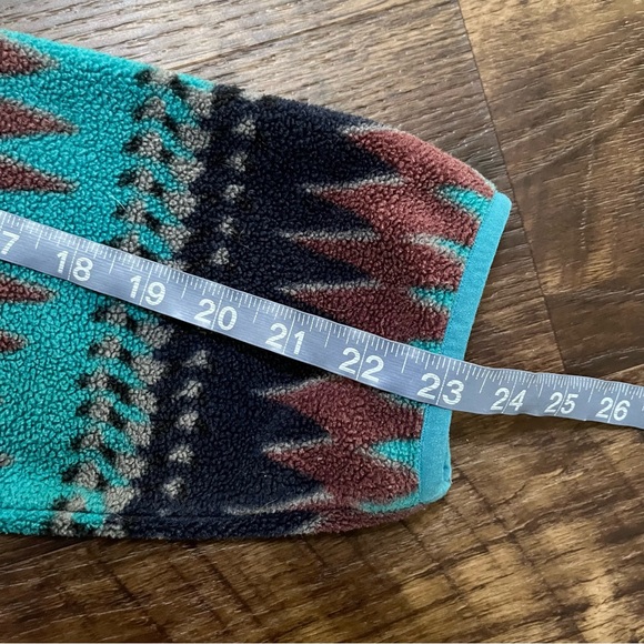Patagonia Synchilla snap T laughing waters Aztec brown fleece pullover M read - Picture 14 of 16
